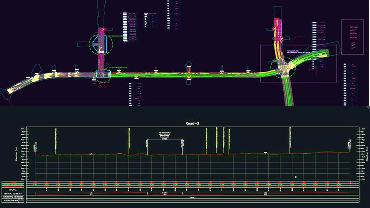 AutoCAD Civil 3D 6km Complete Road Junction Design Project By Murad Farooq