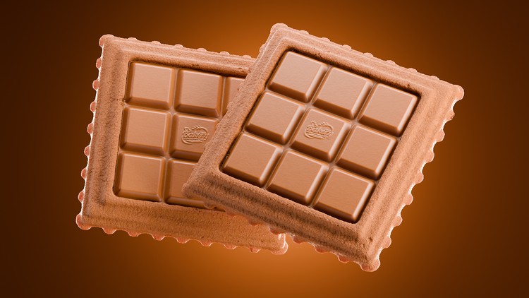 Blender 3d Product visualization masterclass 3d biscuit By Samuel Logossou
