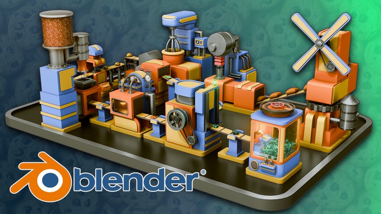 Blender Beginners Masterclass The Cookie Factory By 3D Tudor