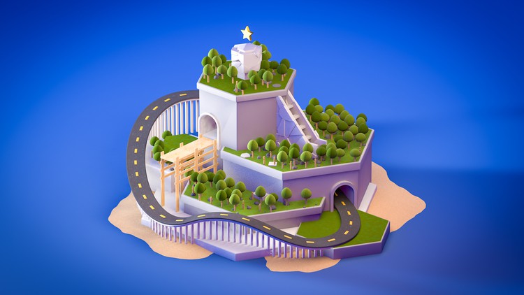 Create Fun Island with Cinema 4D Without plugins By Paul Olusola Ogunwale
