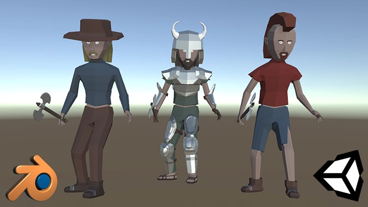 Low Poly Character Modeling Animation in Blender for Unity By Billy McDaniel