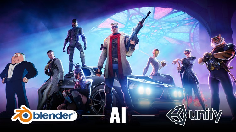 Master Blender 4 With AI Tools Blender Addons Unity By Build FX