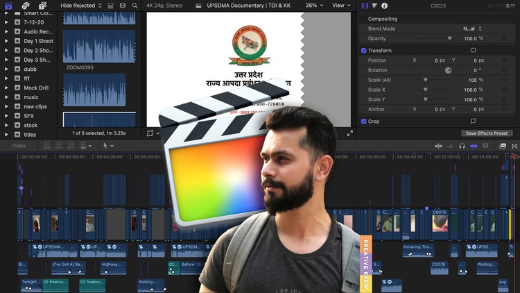 Mastering Final Cut Pro X Beginner to Intermediate By Ashwin Alok