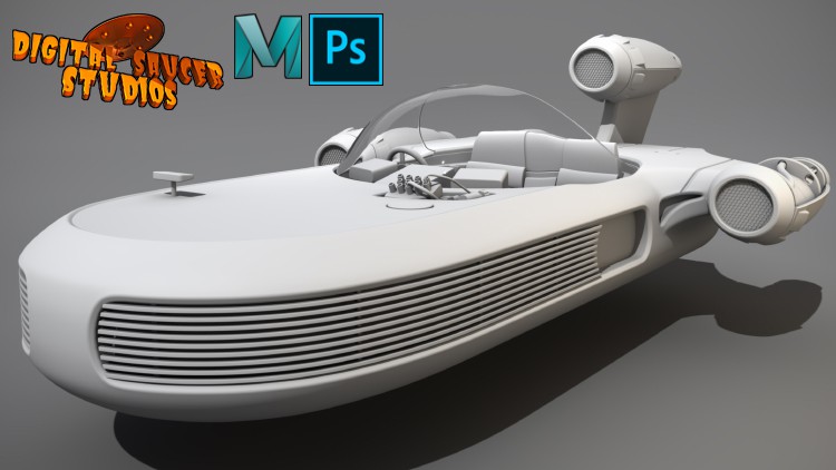 Maya 3D Masterclass Modeling a 3D Sci Fi Vehicle in Maya By Digital Saucer Studios