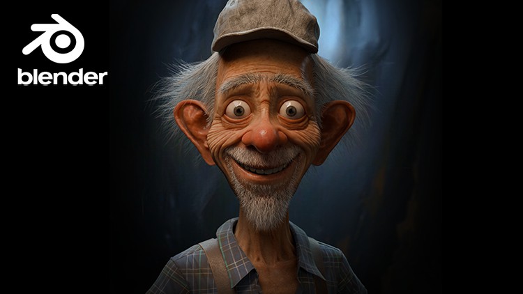 Old Stylized Character in Blender By Bharat Sharma