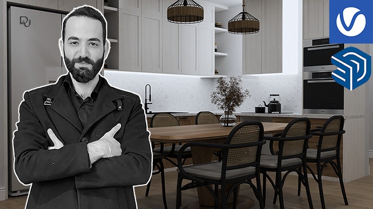 Photorealistic Scene Rendering V Ray 7 Masterclass By Amjad Zeina