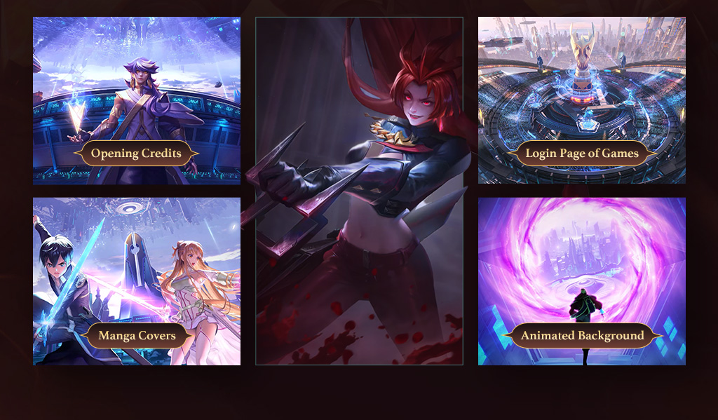 Wingfox E28093 Character Key Visual of MOBA Games and Card Games with AE and Spine with Xia