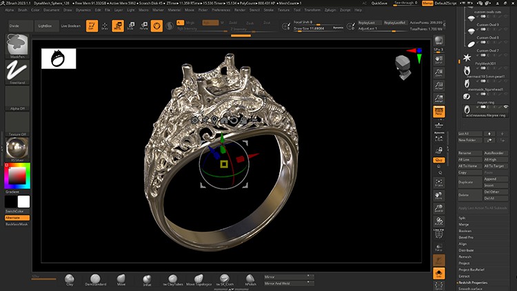 ZBrush for Jewelry Designers By Eric Keller